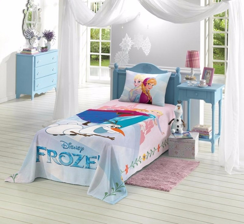 Cobertor Manta De Microfibra Infantil Solteiro Frozen Lepper