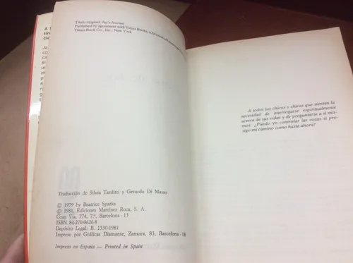 Diario De Jay - Beatrice Sparks (Usado)