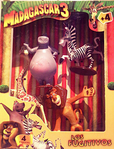 Pack 4 Figuras De Madagascar