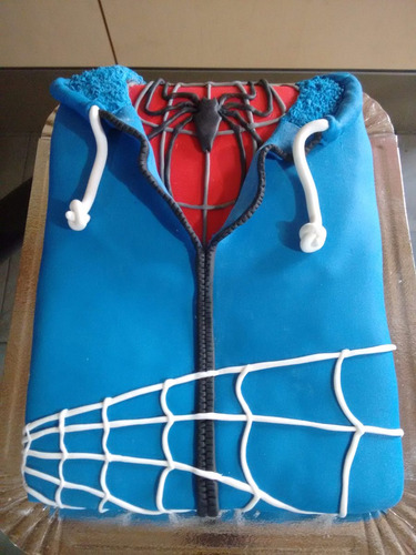 Torta Cumpleaños Fiestas Personajes Spiderman Hombre Araña