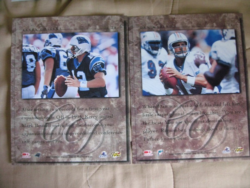 1997 Donruss Studio 4 Tarjetas 8 X10 Pulgadas Con Sus Sobres (Usado)