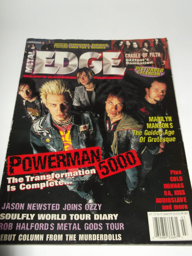 Powerman 500 Revista Metal Edge Halford Cradle Of Filth Donn