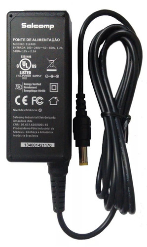 Fonte Carregador 19v 2.1a Da-40b19 Notebook Positivo Sim Pro