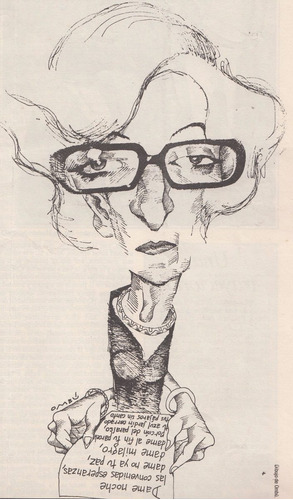 Poesia Ida Vitale Reportaje Dibujo Ombu  Pais Cultural 1993