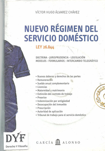 Nuevo Regimen De Servicio Domestico - Alvarez Chavez - Dyf