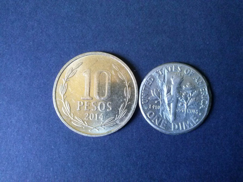 Moneda Estados Unidos One Dime 1988 Ceca D Níquel (c45)