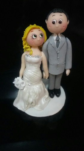 Novios De Cerámica En Frio Para Tortas