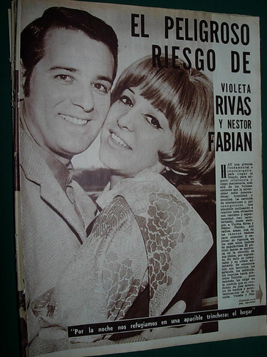 Violeta Rivas Fabian Clipping Recorte Revista Radiolandia