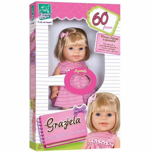 Boneca Graziela 60 Frases - Super Toys