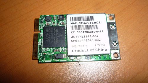 Tarjeta Wifi Mini-pci Broadcom Bcm94311mcghpx (Usado)