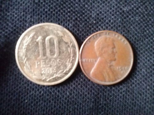 Moneda Estados Unidos One Cent Cobre 1946 Ceca D
