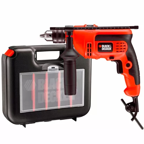 TALADRO PERCUTOR DE IMPACTO BLACK+DECKER 1/2 (13MM) 650W CON MALETÍN  TM650K 