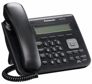 Telefono Panasonic Ip Modelo Kxut123xb Negro Lcd 2 Lineas Ip