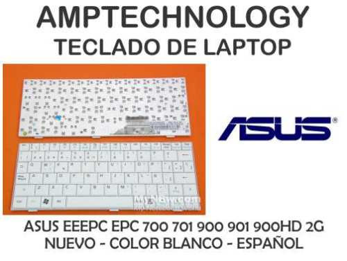 Teclado Asus Eeepc Epc 700 701 900 901 900hd 2g Blanco Nuevo