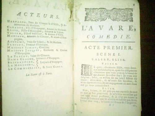 Libro Monsieur Molière De 1691 Tomo Iv
