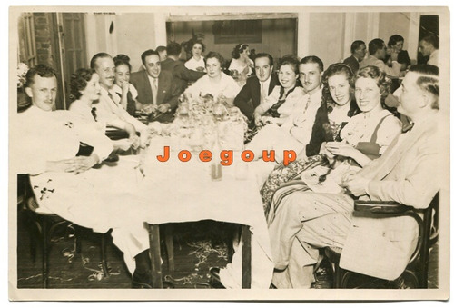 Foto Jovenes En Baile Carnaval Saladillo Club Rosario 1937