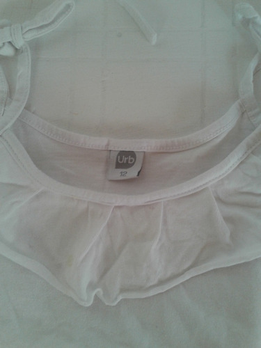 Musculosa Blanca Urb Talle 12