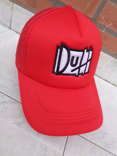 Gorra Bordada Duff Los Simpsons Modelo Camionero