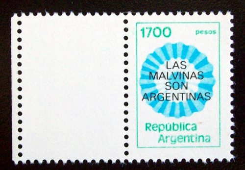 Argentina Sello Gj2022cz Malvinas Arg Comp Izq 82 Mint L5218