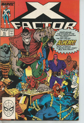 X Factor N° 41 - Em Inglês - Editora Marvel - Formato 17 X 25,5 - Capa Mole - 1989 - Bonellihq Cx445 G23