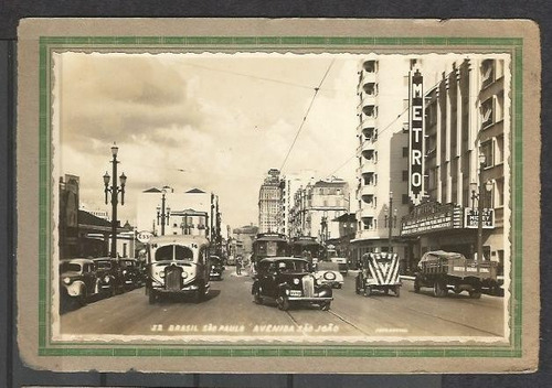 Dams Foto Postal Av São João Automóveis São Paulo Cidade