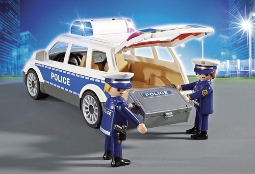 Imagen 4 de 8 de Playmobil Coche Policia Con Luces 6920 City Action Educando