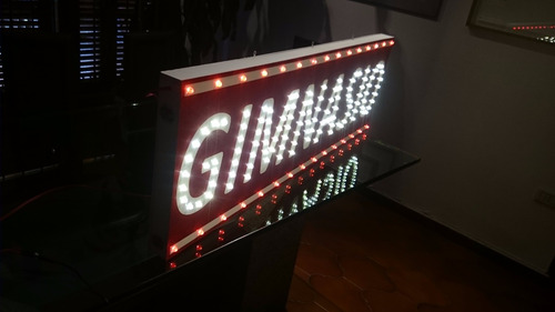 Carteles Led Gimnasio 1x0,5 M - Luminosos - Simple Faz