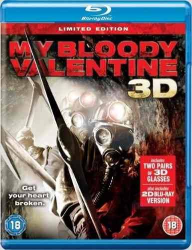 Blu Ray My Bloody Valentine 3d + 3 Lentes Y Verision 2d
