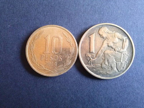 Moneda Checoslovaquia 1 Korun Níquel 1965 (c12)