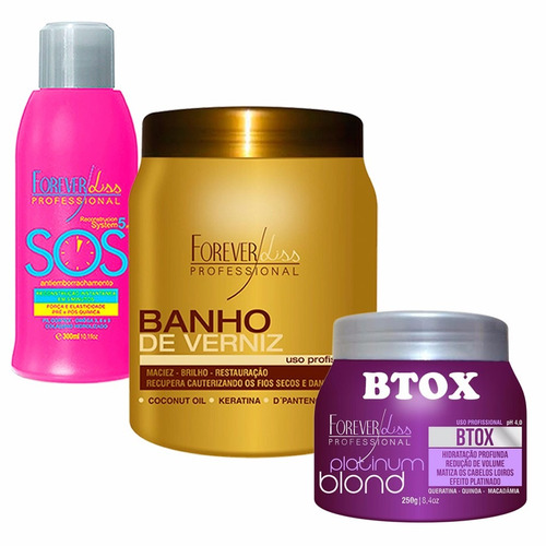 Forever Liss & Banho De Verniz Hidratação Capilar +sos