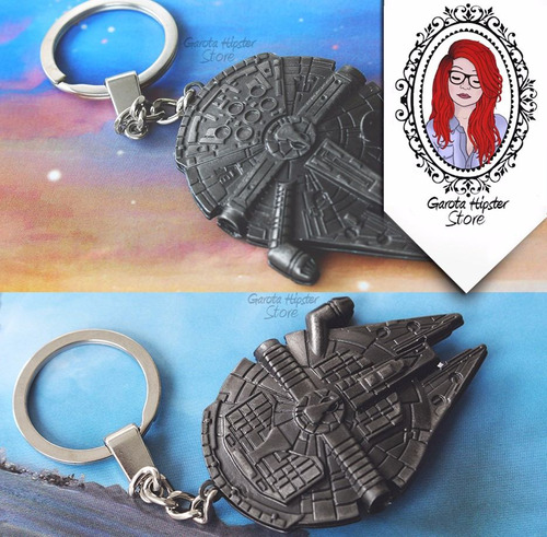 Chaveiro Star Wars Nave Han Solo Millennium Falcon