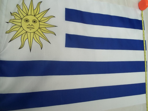 Bandera Uruguaya O De Uruguay Con Soporte Para Auto