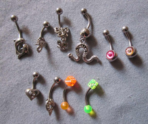 Lote De 10 Piercing Joyeria En Acero