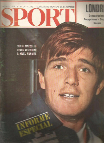 Revista / Sport / Nº 24 / Año 1966 / Tapa Silvio Marzolini