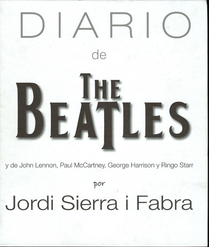 The Beatles Libro Su Diario Europa Cast Cerrado Stock Envio