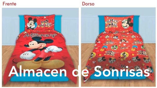 Cover Quilt Frazada Mickey Mouse Piñata Disney Plaza Y 1 1/2