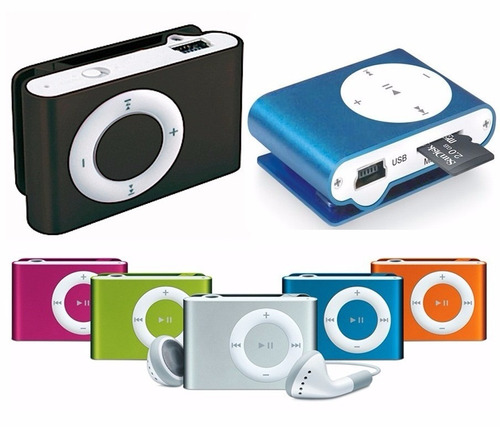 Mp3 Reproductor Shuffle Clip Expandible 16gb Audifonos/cable