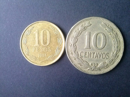 Moneda El Salvador 10 Centavos Níquel 1977 (c4)