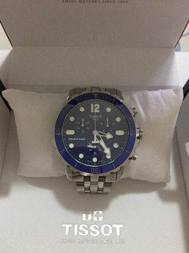 Relógio Tissot Seastar 1000 Azul Pulseira Metal