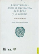 Observaciones Sobre El Sentimiento. Kant. Fondo De Cultura