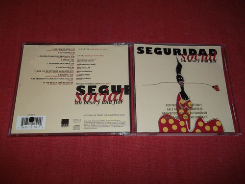 Seguridad Social - Un Beso Y Una Flor Cd Usa Ed 1995 Mdisk