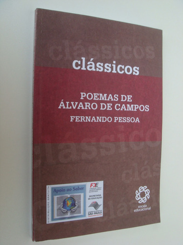 Clássicos Poemas De Álvaro De Campos - Fernando Pessoa