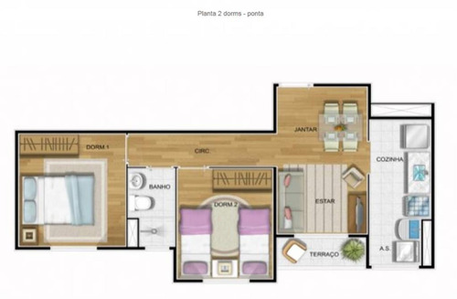 Imagem 3 de 5 de Lindo Apartamento São Mateus - Oportunidade - Codigo: Ap0282 - Ap0282
