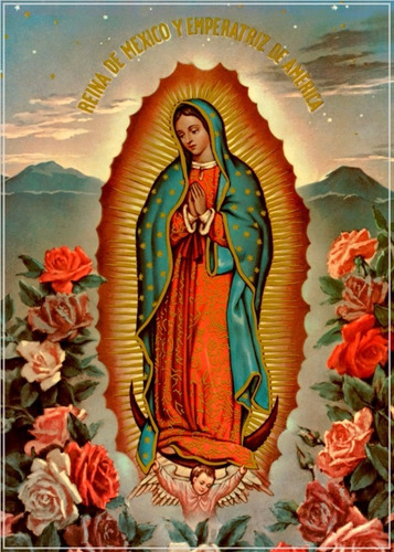 Poster  60x84cm Decoração Mexicana Nossa Sra. Guadalupe
