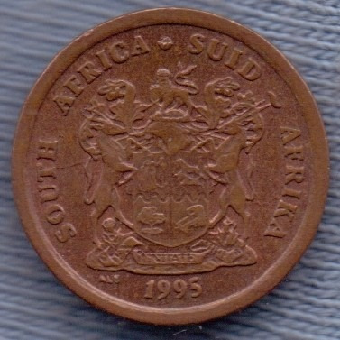 Imagen 2 de 2 de Sudafrica 1 Cent 1995 * Aves *
