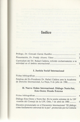 Politica Internacional Del Dr. Rafael Caldera (Usado)