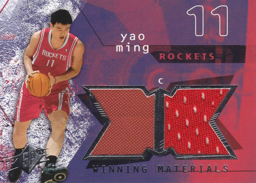 2004-05 Spx Winning Materials 2x Jersey Yao Ming C Rockets