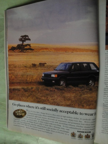 Publicidad Land Rover Ranger Rover Año 1996