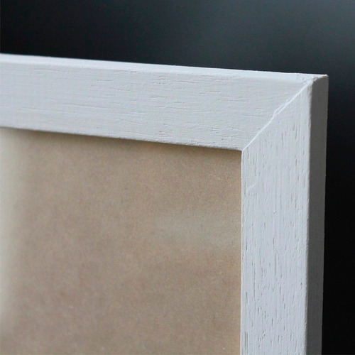 Cuadrito Chato Blanco 20x30 - Origami Bird