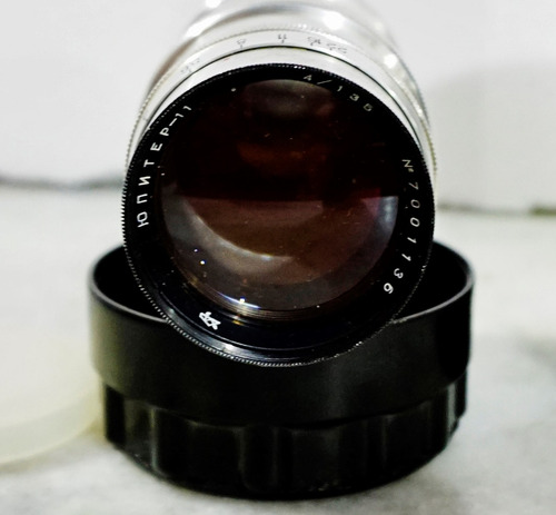 Lente 135mm Jupiter F 4.0 - Produto De Estoque De Loja -